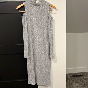 Open Shoulder Sweater Dress